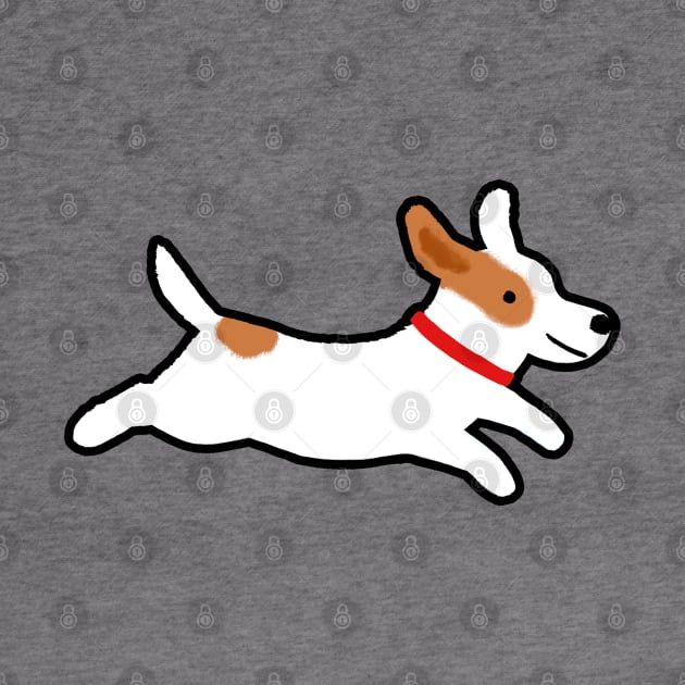 Cute Jack Russell Terrier Cartoon Dog by Coffee Squirrel